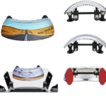 Motorcycle Rearview Mirror, 180 Degree Wide Angle Safety Rear View Mirror Blind Spot Side Mirror