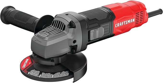 CRAFTSMAN Small Angle Grinder Tool 4-1/2 inch, 6 Amp, 12,000 RPM, Corded