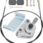 Go Kart Mechanical Brake Caliper Bracket & 56" Cable with Pads Kit